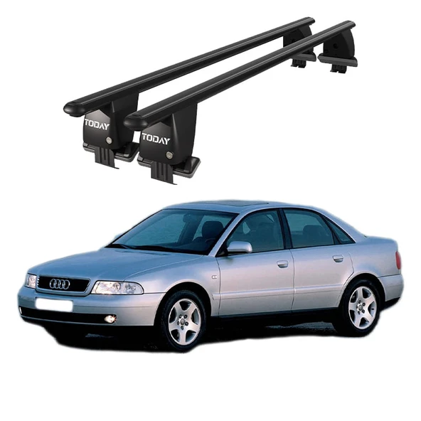 Royal Audi A4 (2000 - 2004) Uyumlu Siyah Kilitli Ara Atkı Port Bagaj Tavan Barı ürün görseli 1