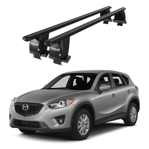 Royal Mazda Cx-5 (2012-2015) Uyumlu Siyah Kilitli Ara Atkı Port Bagaj Tavan Barı ürün görseli 1