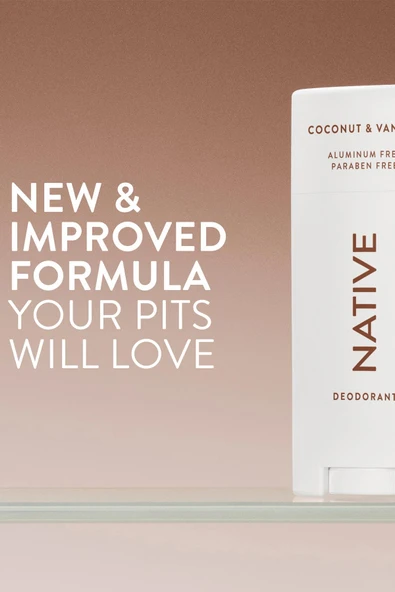 Native Coconut & Vanilla Alüminyumsuz Stick Deodorant 65GR - Resim 3