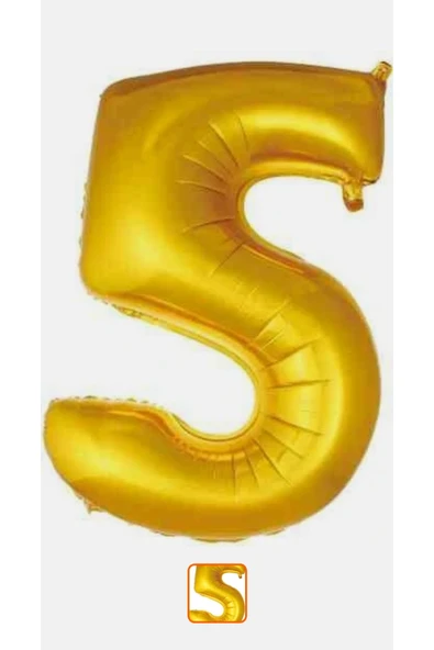 ikm balon Rakam Folyo Balon Altın5 ürün görseli 1