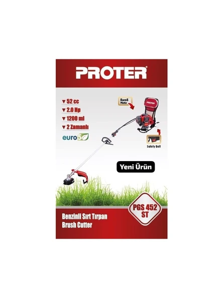Proter Pgs 452 St Benzinli Sırt Tırpan ürün görseli 1