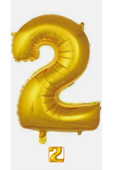 ikm balon Rakam Folyo Balon Altın ürün görseli 1