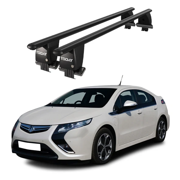 Royal Opel Ampera (2012 ve Sonrası) Uyumlu Siyah Kilitli Ara Atkı Port Bagaj Tavan Barı ürün görseli 1