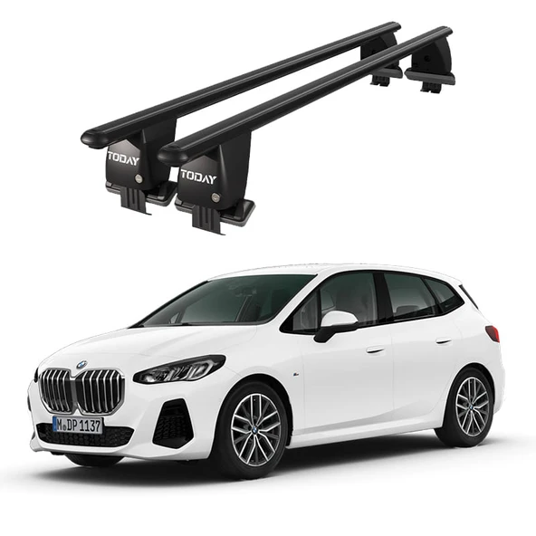 Royal BMW 2 Series (2021 ve Sonrası) Uyumlu Siyah Kilitli Ara Atkı Port Bagaj Tavan Barı ürün görseli 1