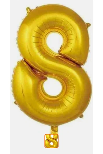 ikm balon Rakam Folyo Balon Altın8 ürün görseli 1
