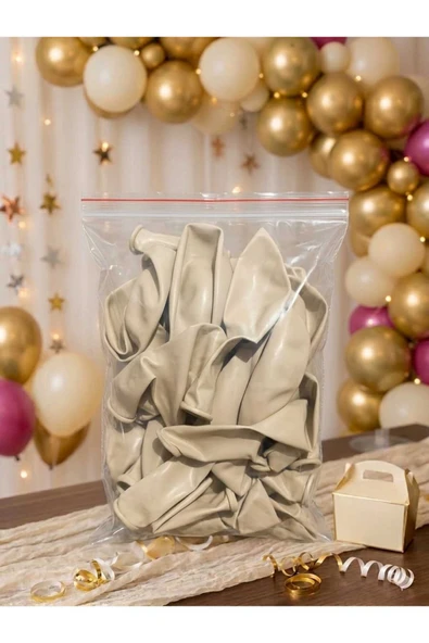 HBK Balon 12 inç Balon (20 adet) Deniz Kumu ürün görseli 1