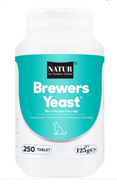 Natur Brewers Yeast Deri Tüy Sağlığı ve Doğal Parazit Koruyucu Kedi Köpek Tableti 250 Adet Orijinal ürün görseli 1