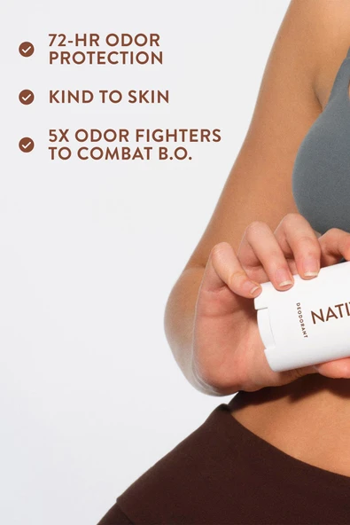 Native Coconut & Vanilla Alüminyumsuz Stick Deodorant 65GR - Resim 8