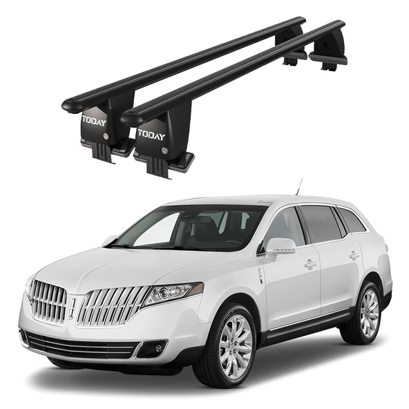 Royal Lincoln Mk-T (2010 ve Sonrası) Uyumlu Siyah Ara Atkı Port Bagaj Tavan Barı ürün görseli 1