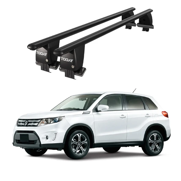 Royal Suzuki Vitara (2015 ve Sonrası) Uyumlu Siyah Ara Atkı Port Bagaj Tavan Barı ürün görseli 1