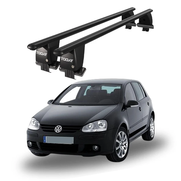 Royal Volkswagen Golf (2003-2008) Uyumlu Siyah Ara Atkı Port Bagaj Tavan Barı ürün görseli 1