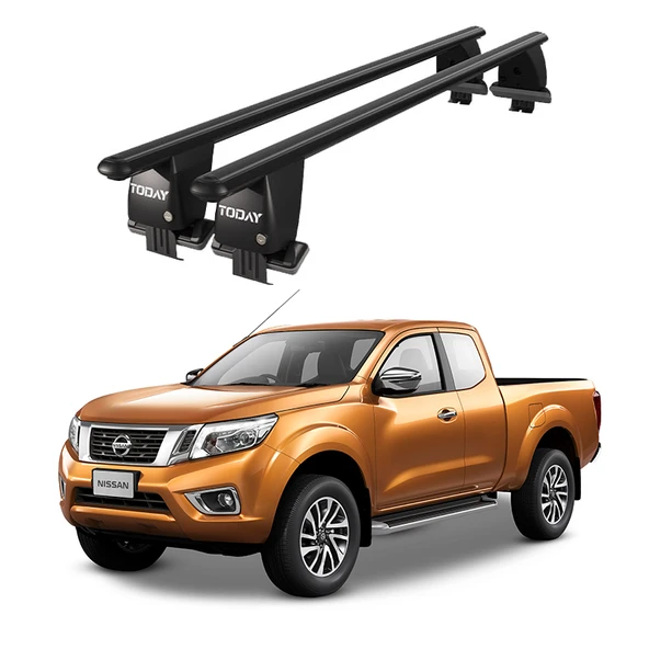 Royal Nissan Navara (2014-2021) Uyumlu Siyah Ara Atkı Port Bagaj Tavan Barı ürün görseli 1