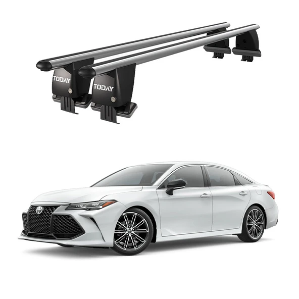 Royal Toyota Avalon (2018 ve Sonrası) Uyumlu Gri Kilitli Ara Atkı Port Bagaj Tavan Barı ürün görseli 1