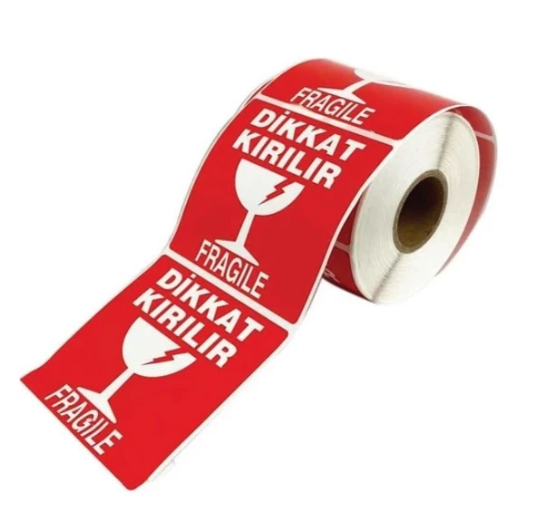 Kırılır Etiketi 10x10 250 sarım ürün görseli 1