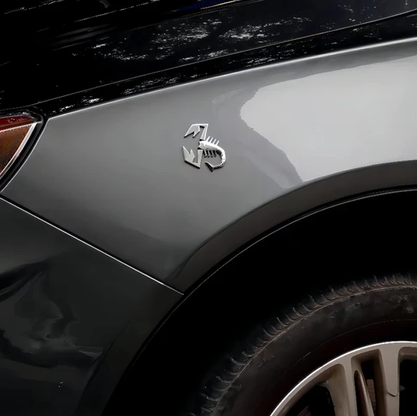 Abarth Amblem Akrep Logosu Abarth Logo Çamurluk Logo - Resim 4