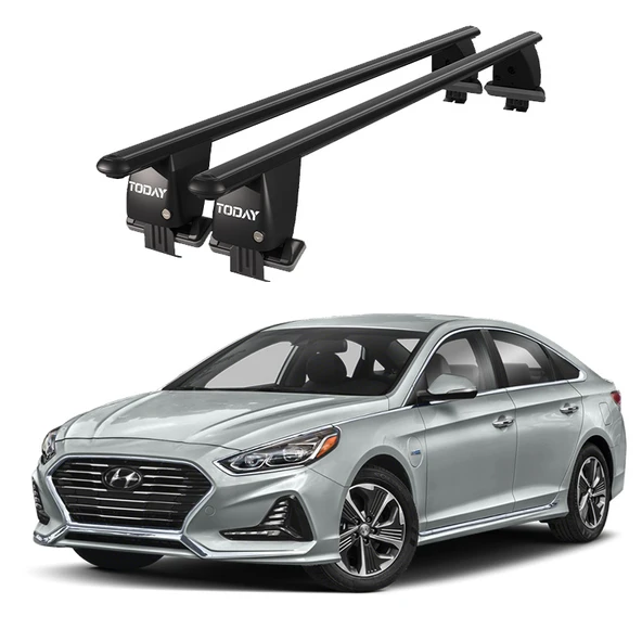 Royal Hyundai Sonata VII (2015-2019) Uyumlu Siyah Ara Atkı Port Bagaj Tavan Barı ürün görseli 1