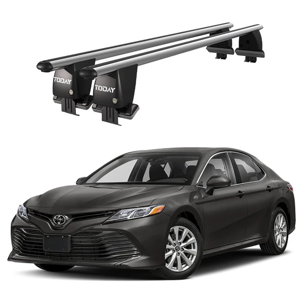 Royal Toyota Camry (2017 ve Sonrası) Uyumlu Gri Kilitli Ara Atkı Port Bagaj Tavan Barı ürün görseli 1
