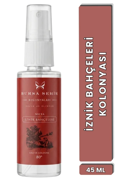 Bursa Şehir Kolonyaları, Nicea İznik Bahçeleri, 45 ml, Kolonya, Sprey ürün görseli 1