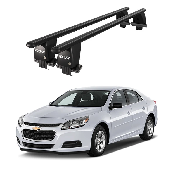 Royal Chevrolet Malibu VIII (2012-2016) Uyumlu Siyah Kilitli Ara Atkı Port Bagaj Tavan Barı ürün görseli 1
