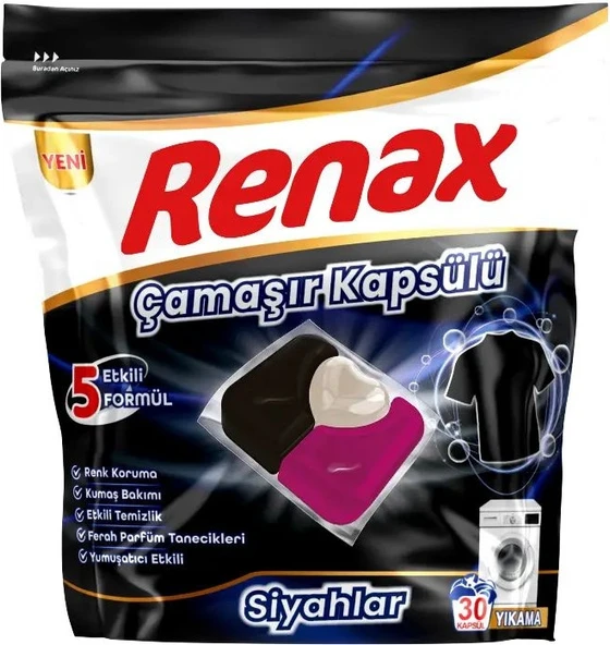 RENAX Çamaşır Kapsülü Siyahlar İçin ürün görseli 1