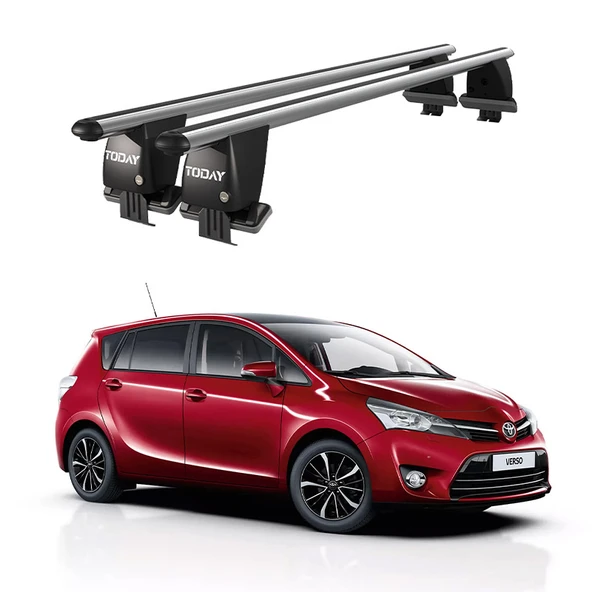 Royal Toyota Verso (2009-2018) Uyumlu Gri Kilitli Ara Atkı Port Bagaj Tavan Barı ürün görseli 1
