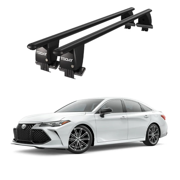 Royal Toyota Avalon (2018 ve Sonrası) Uyumlu Siyah Kilitli Ara Atkı Port Bagaj Tavan Barı ürün görseli 1