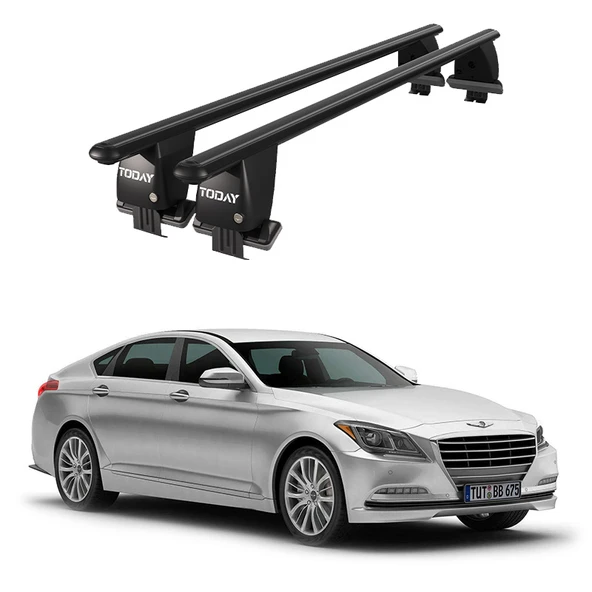 Royal Hyundai Genesis (2015-2016) Uyumlu Siyah Ara Atkı Port Bagaj Tavan Barı ürün görseli 1