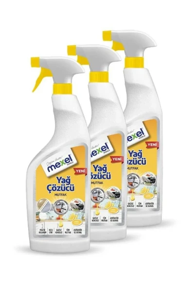 Güçlü Forte Yağ Çözücü Limon Kokulu 750 ml 3'lü ürün görseli 1