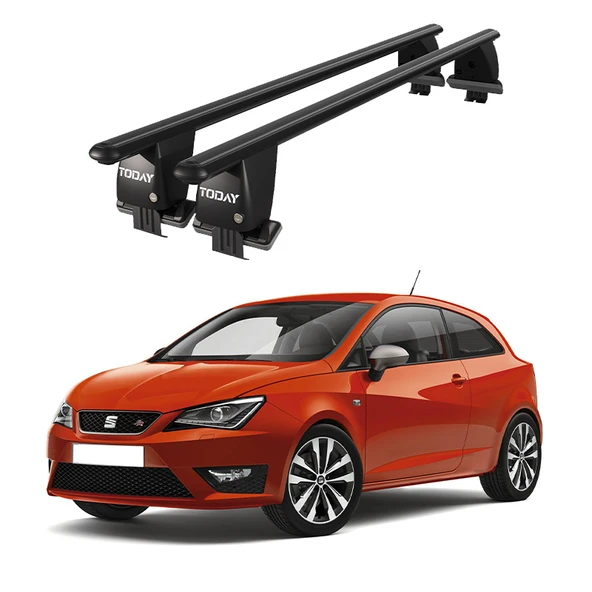Royal Seat Ibiza IV (2008-2017) Uyumlu Siyah Kilitli Ara Atkı Port Bagaj Tavan Barı ürün görseli 1
