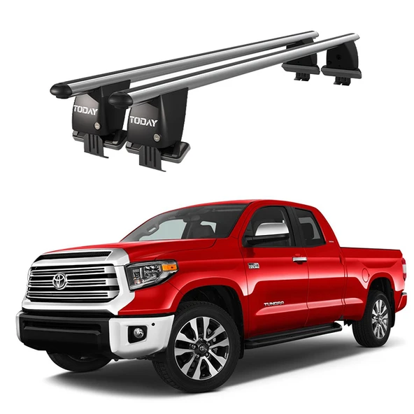 Royal Toyota Tundra (2014 ve Sonrası) Uyumlu Gri Kilitli Ara Atkı Port Bagaj Tavan Barı ürün görseli 1
