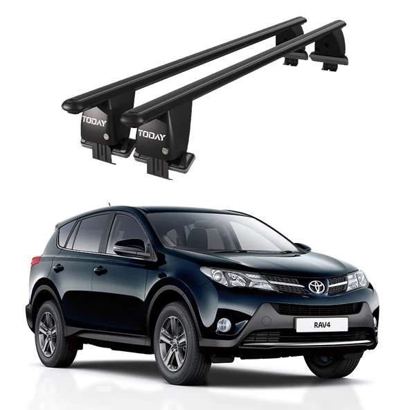 Royal Toyota Rav 4 (2012-2018) Uyumlu Siyah Kilitli Ara Atkı Port Bagaj Tavan Barı ürün görseli 1