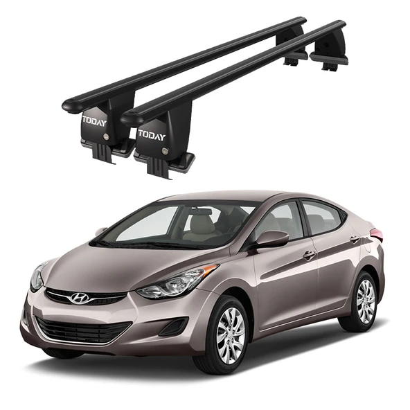 Royal Hyundai Elantra (2011-2015) Uyumlu Siyah Ara Atkı Port Bagaj Tavan Barı ürün görseli 1