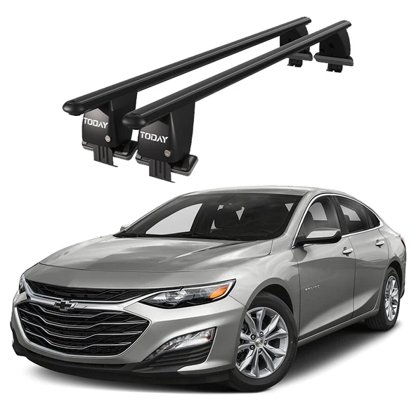 Royal Chevrolet Malibu (2016 ve Sonrası) Uyumlu Siyah Kilitli Ara Atkı Port Bagaj Tavan Barı ürün görseli 1