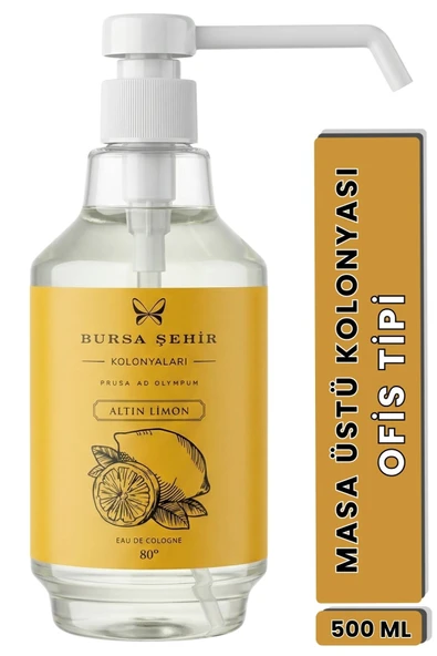 Masa Üstü Kolonyası Ofis Tipi Sprey 500 ml - Altın Limon ürün görseli 1