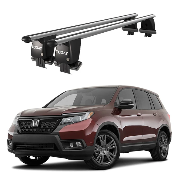 Royal Honda Passport III (2019 ve Sonrası) Uyumlu Gri Kilitli Ara Atkı Port Bagaj Tavan Barı ürün görseli 1