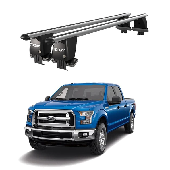 Royal Ford F150 (2015-2020) Uyumlu Siyah Kilitli Ara Atkı Port Bagaj Tavan Barı ürün görseli 1