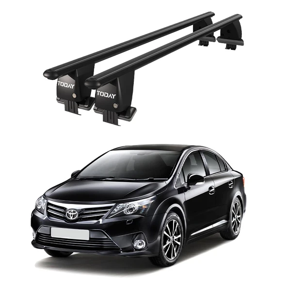 Royal Toyota Avensis (2009-2011) Uyumlu Siyah Kilitli Ara Atkı Port Bagaj Tavan Barı ürün görseli 1