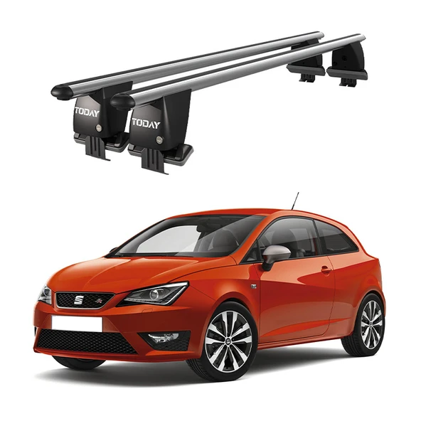 Royal Seat Ibiza IV (2008-2017) Uyumlu Gri Kilitli Ara Atkı Port Bagaj Tavan Barı ürün görseli 1