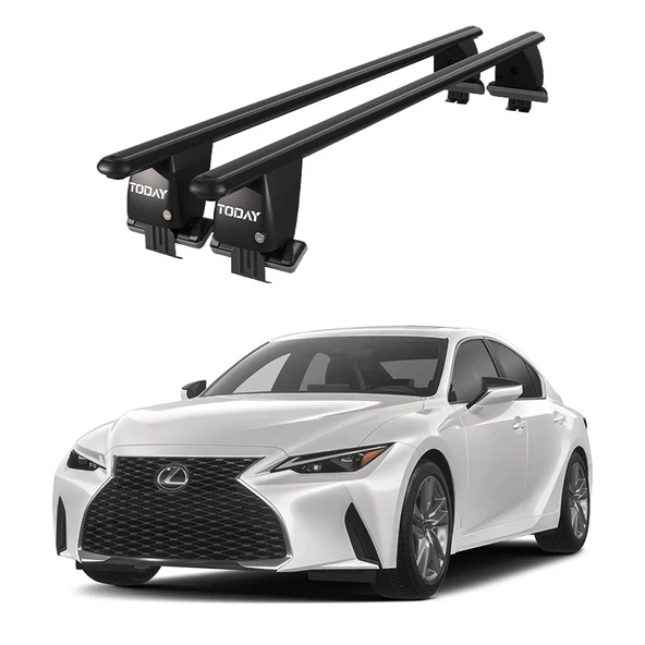 Royal Lexus IS (2013 ve Sonrası) Uyumlu Siyah Kilitli Ara Atkı Port Bagaj Tavan Barı ürün görseli 1