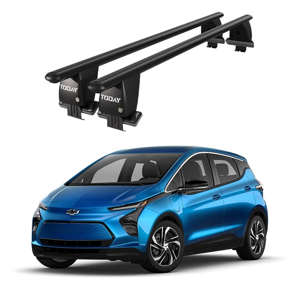 Royal Chevrolet Bolt (2016 ve Sonrası) Uyumlu Siyah Ara Atkı Port Bagaj Tavan Barı ürün görseli 1
