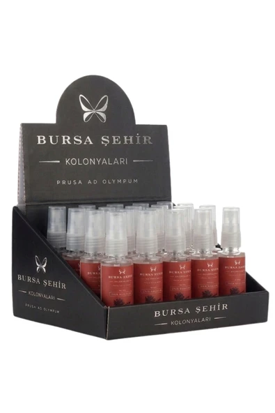 Bursa Şehir Kolonyaları, 20'li İznik Bahçeleri Kolonyası, Mini Set, Sprey Başlıklı ürün görseli 1