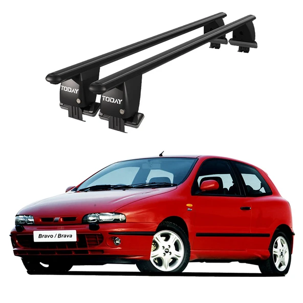 Royal Fiat Brava (1995-2001) Uyumlu Siyah Ara Atkı Port Bagaj Tavan Barı ürün görseli 1