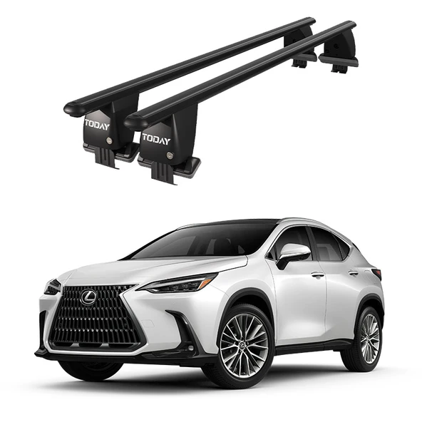 Royal Lexus NX (2014 ve Sonrası) Uyumlu Siyah Kilitli Ara Atkı Port Bagaj Tavan Barı ürün görseli 1