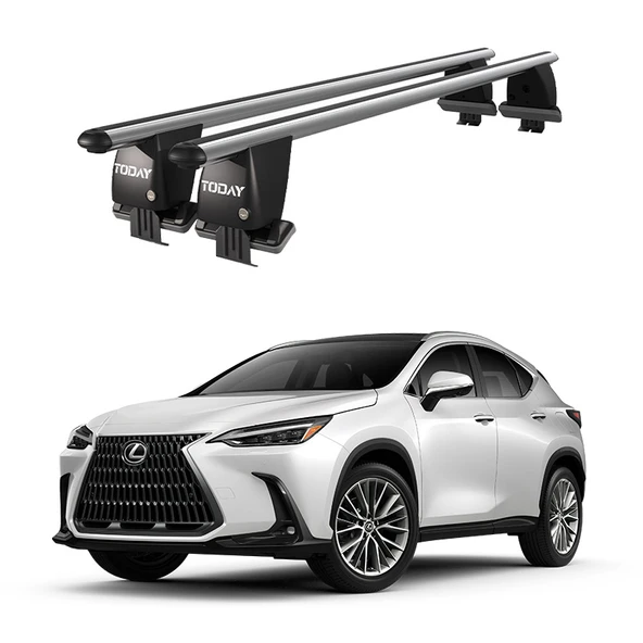 Royal Lexus NX (2014 ve Sonrası) Uyumlu Gri Kilitli Ara Atkı Port Bagaj Tavan Barı ürün görseli 1