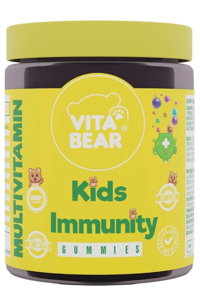 Vita Bear Kids Immunity Bear - Çocuklar İçin Güçlü Bağışıklık Destekçisi Çiğnenebilir Vitamin ürün görseli 1