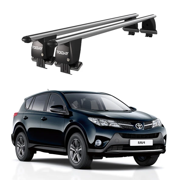 Royal Toyota Rav 4 (2012-2018) Uyumlu Gri Kilitli Ara Atkı Port Bagaj Tavan Barı ürün görseli 1