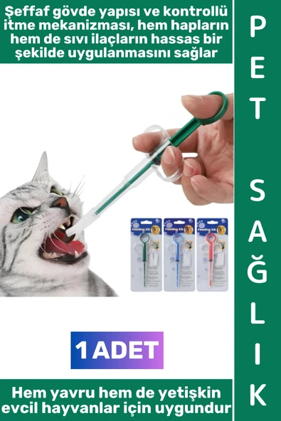 #KöpekSağlık Evcil Hayvan Yıkanabilir Hafif Kompakt Yavru Yetişkin Kedi Köpek Sıvı Tablet Mama Takviyesi Şeffaf Gövde Ko ürün görseli 1