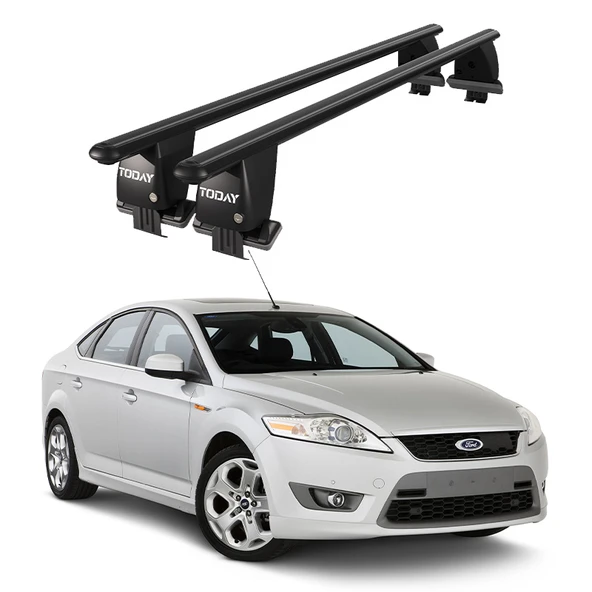 Royal Ford Mondeo III (2007-2014) Uyumlu Siyah Kilitli Ara Atkı Port Bagaj Tavan Barı ürün görseli 1