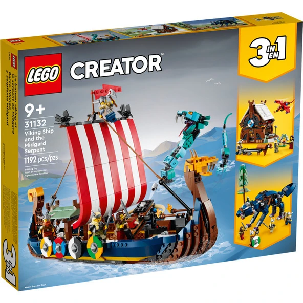 LEGO Creator Viking Gemisi ve Midgard Yılanı 31132 ürün görseli 1