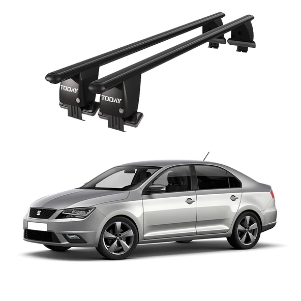 Royal Seat Toledo (2011 ve Sonrası) Uyumlu Siyah Kilitli Ara Atkı Port Bagaj Tavan Barı ürün görseli 1